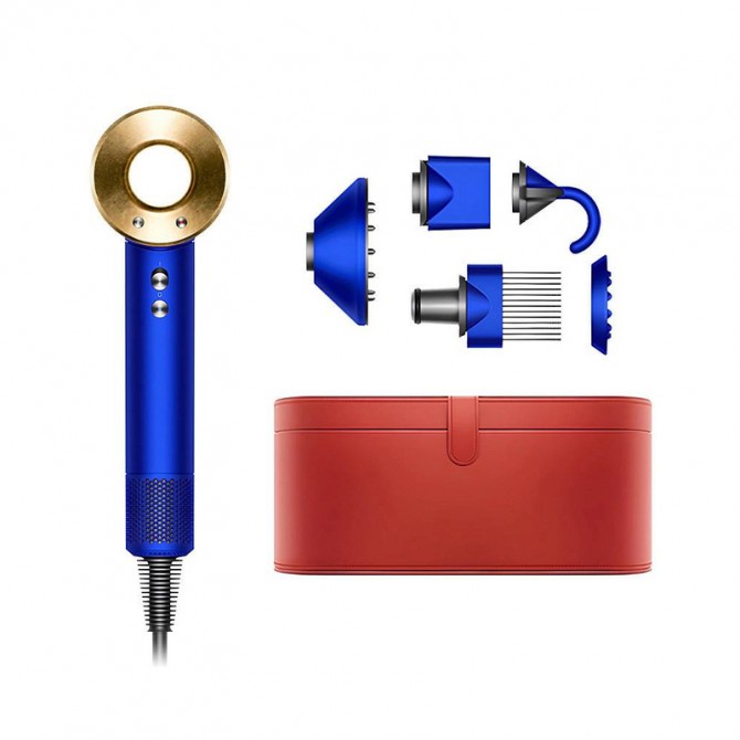 DYSON SUPERSONIC plaukų džiovintuvas, mėlyna/aukso nuotrauka