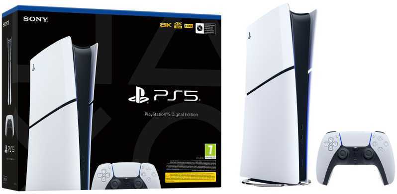 Sony PlayStation 5 Slim (PS5) Digital Edition 2023 nuotrauka