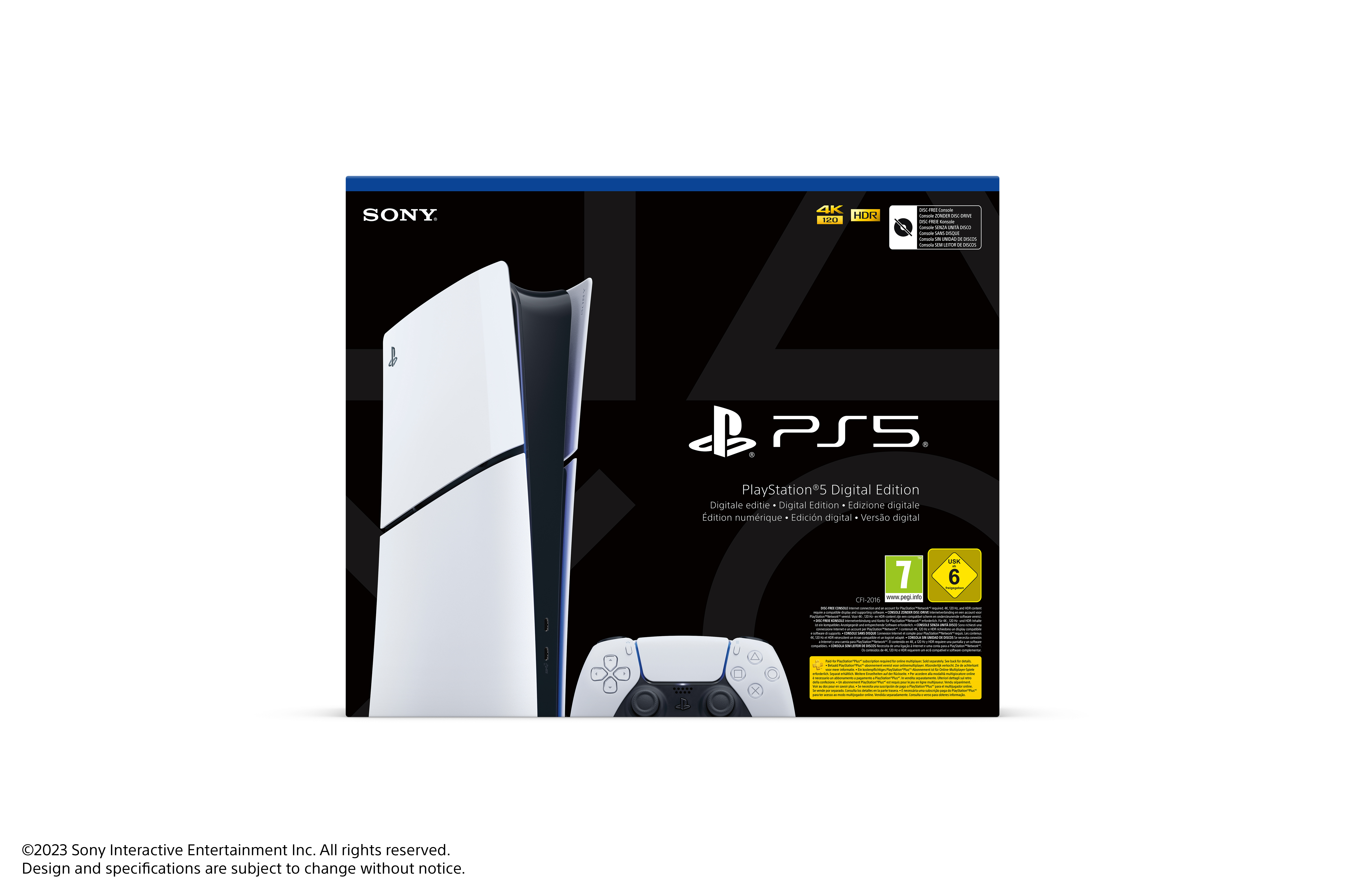 Sony PlayStation 5 Slim (PS5) Digital Edition 2023 nuotrauka