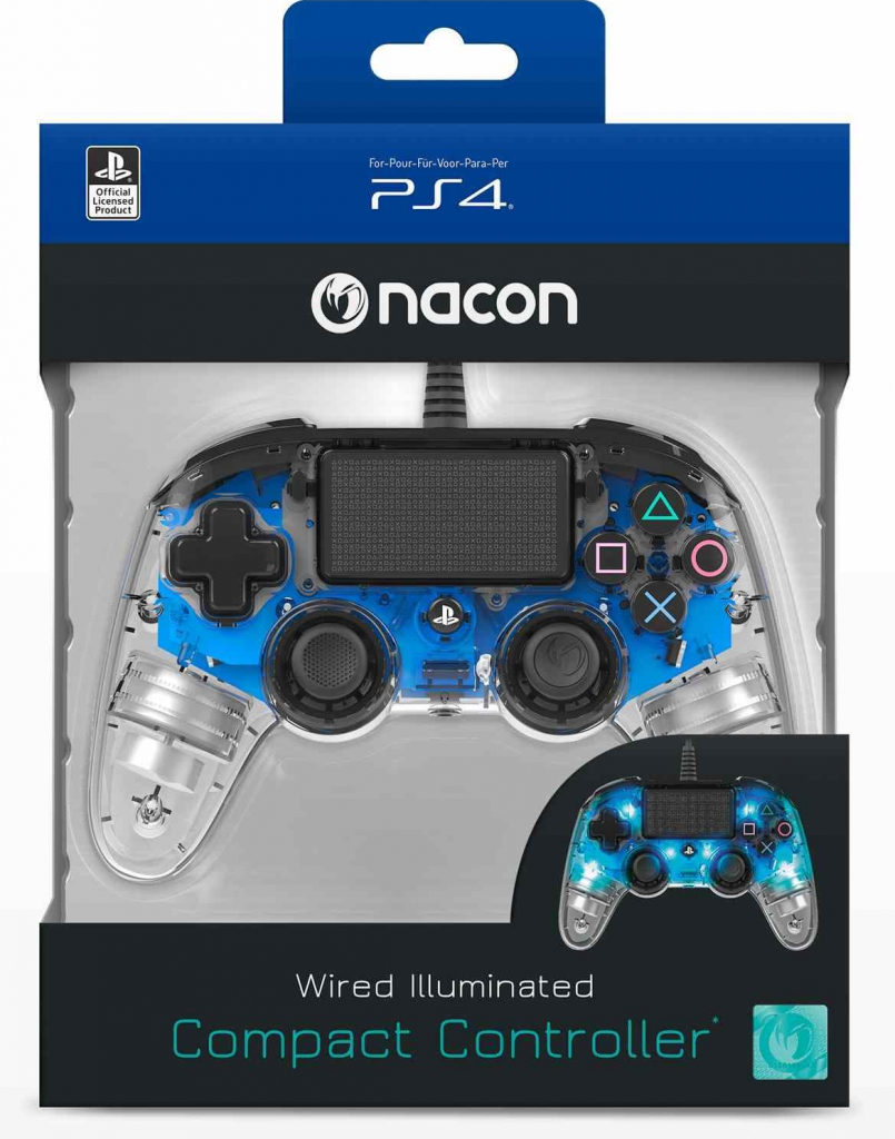 Nacon Wired Compact Controller PS4 PS4OFCPADBLACK nuotrauka