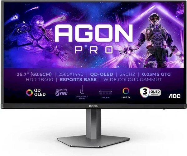 AOC AGON PRO AG276QZD2 nuotrauka