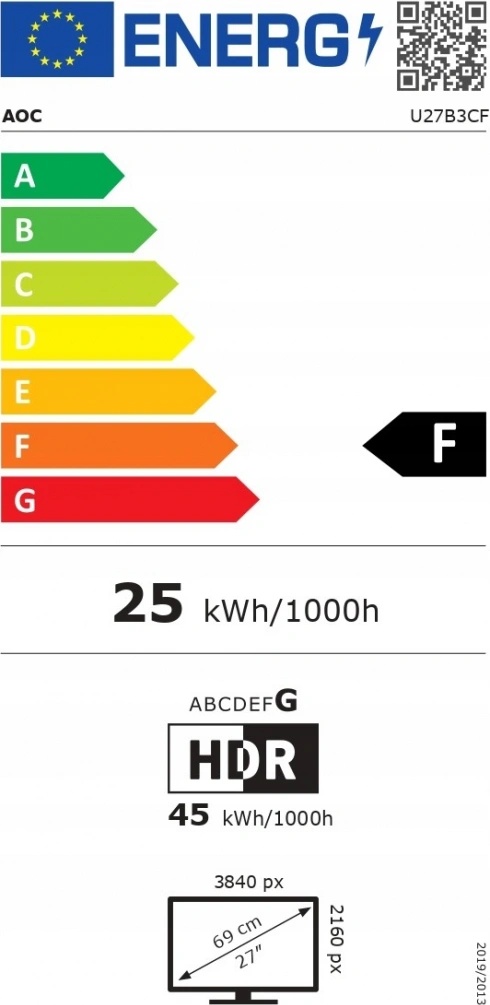 AOC U27B3CF nuotrauka