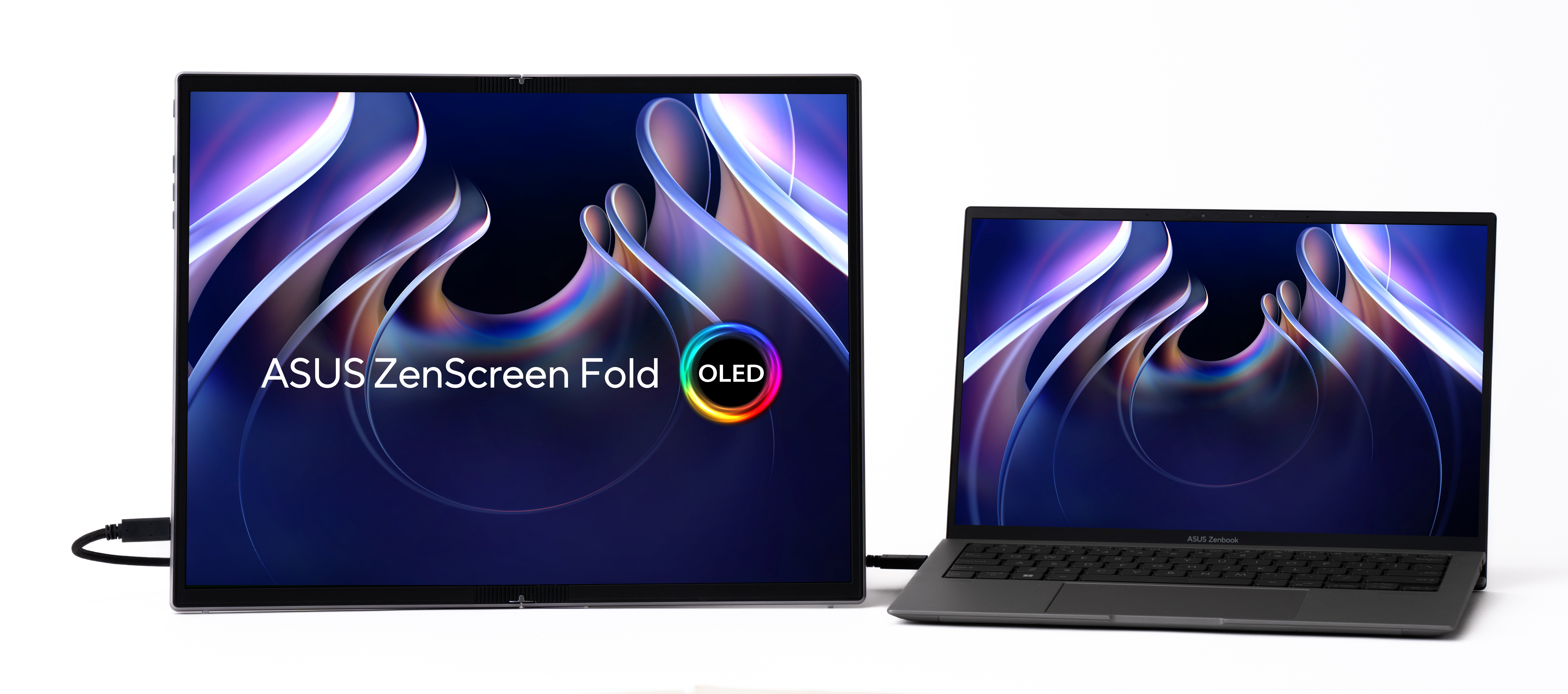 Asus ZenScreen Fold OLED MQ17QH nuotrauka