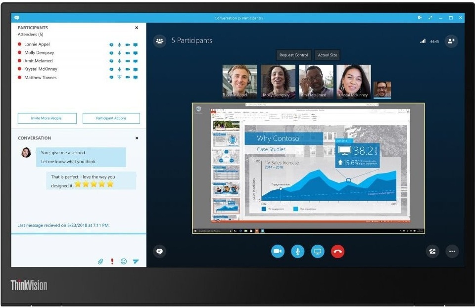Lenovo ThinkVision M14 nuotrauka