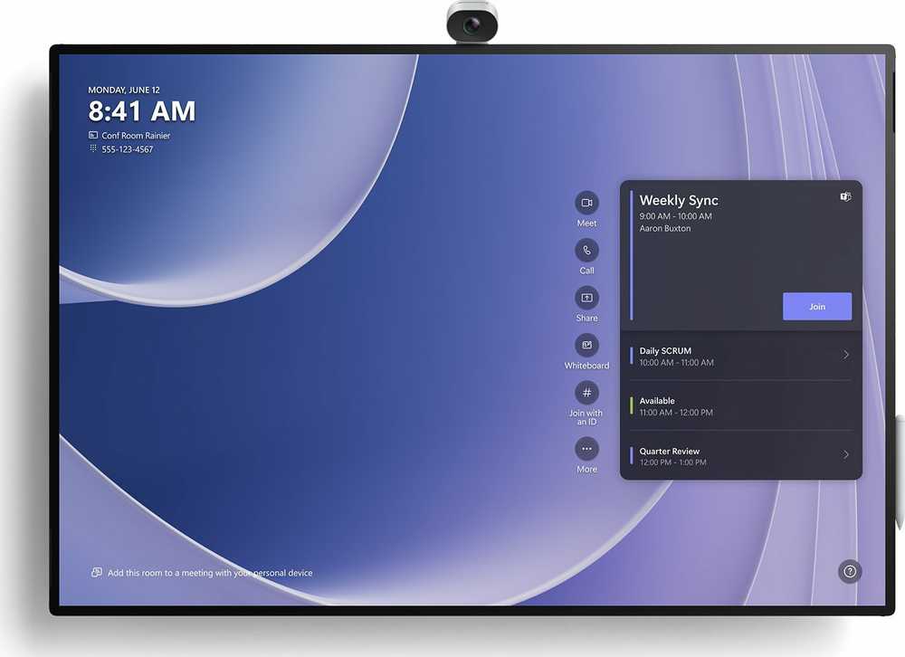 Microsoft Surface Hub 3 nuotrauka