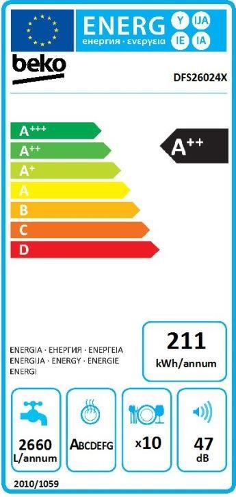 Beko DFS26024X nuotrauka
