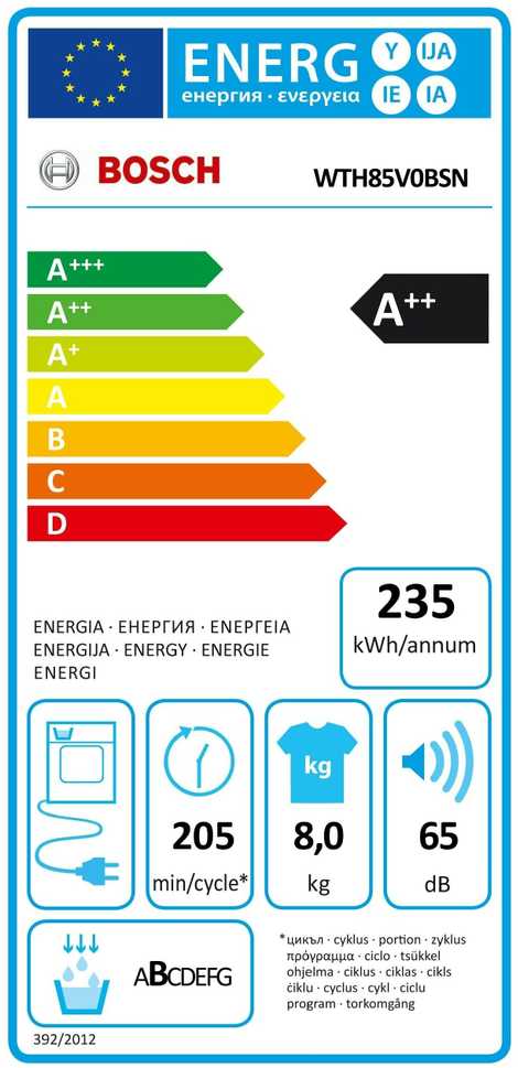 Bosch WTH85V0BSN nuotrauka