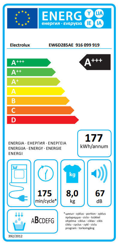 Electrolux EW6D285AE nuotrauka