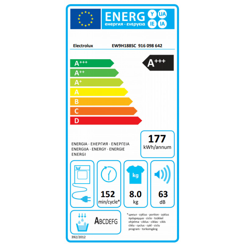 Electrolux EW9H188SC nuotrauka