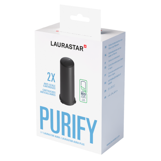 LAURASTAR AURA PLUS nukalkinimo filtro kasetės,2 vnt. nuotrauka
