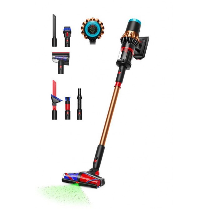 Dyson V16 Piston Animal belaidis dulkių siurblys (Matte black/Copper) + valymo rinkinys nuotrauka