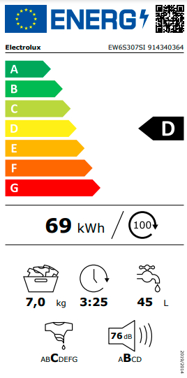 Electrolux EW6S307SI nuotrauka