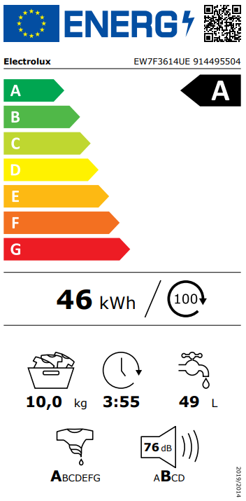 Electrolux EW7F3614UE nuotrauka