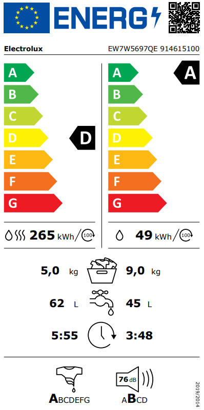 Electrolux EW7W5697QE nuotrauka
