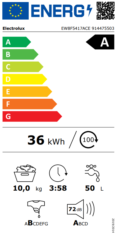 Electrolux EW8F5417ACE nuotrauka
