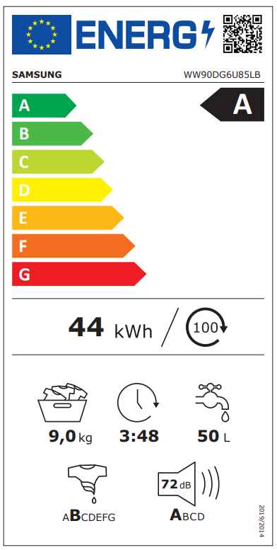 Samsung WW90DG6U85LBU4 nuotrauka