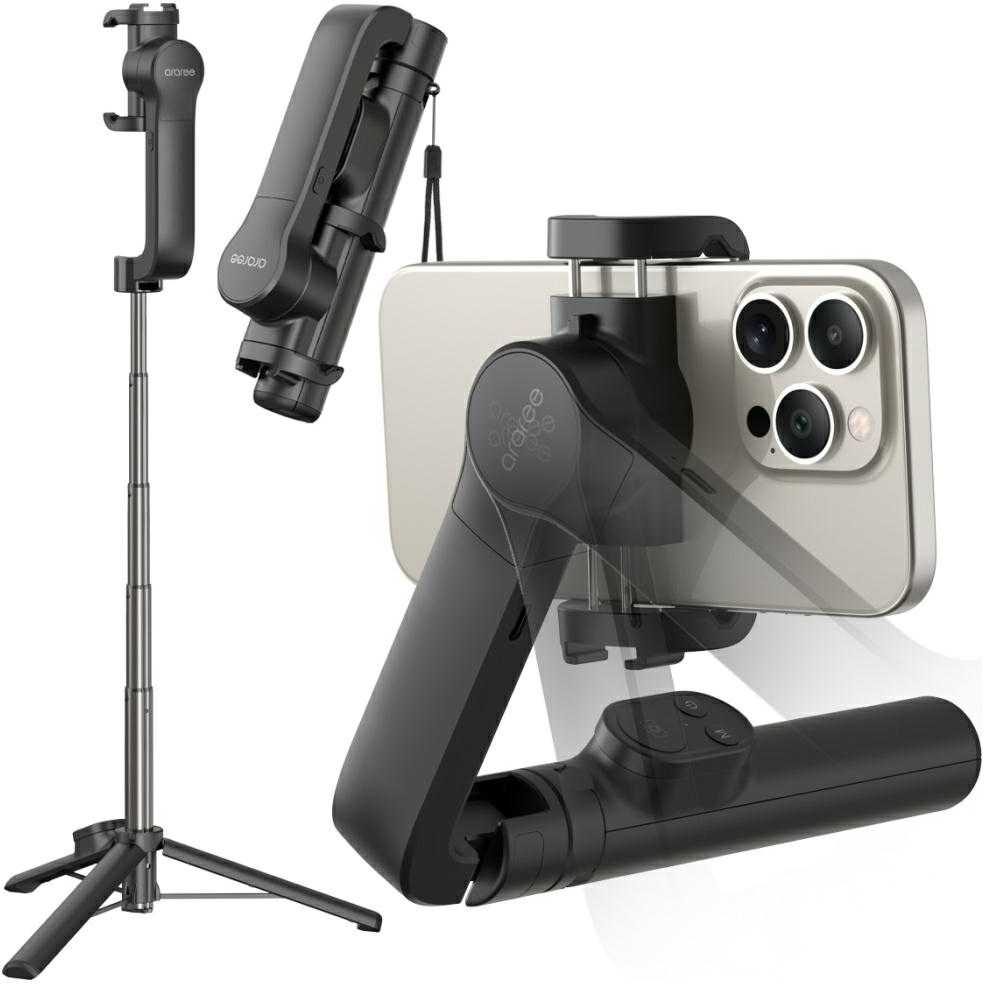 Asmenukių lazda Araree Pod Gimbal 1X, juoda nuotrauka