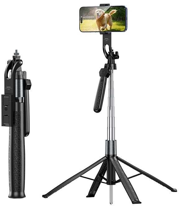 Asmenukių lazda Remax P30, 1.8 m, juoda nuotrauka