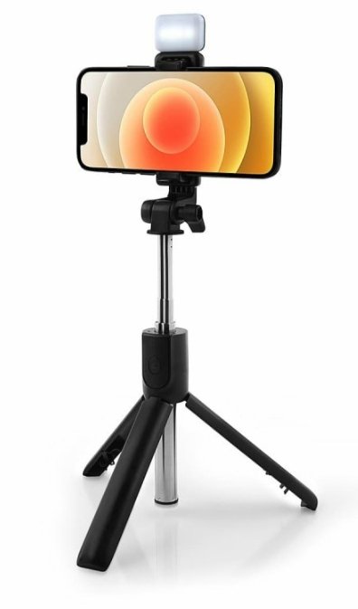 Asmenukių lazda RoGer R1S 2in1, su trikoju, su Bluetooth nuotolinio valdymo pultu nuotrauka