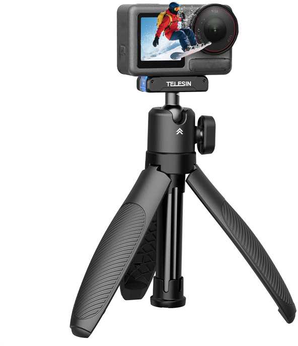 Asmenukių lazda Telesin DJI Action Quick Release su trikoju nuotrauka