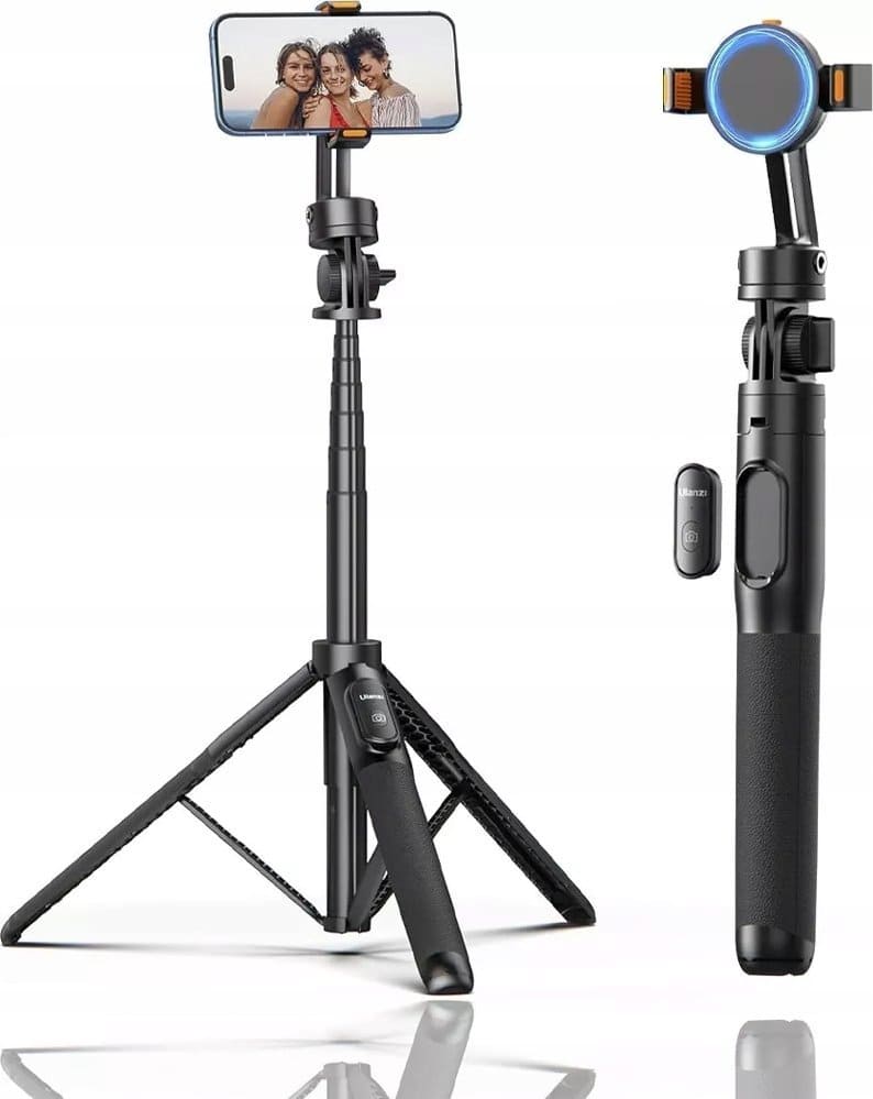 Asmenukių lazda Ulanzi SK-05, 160 cm, su trikoju, Bluetooth nuotrauka