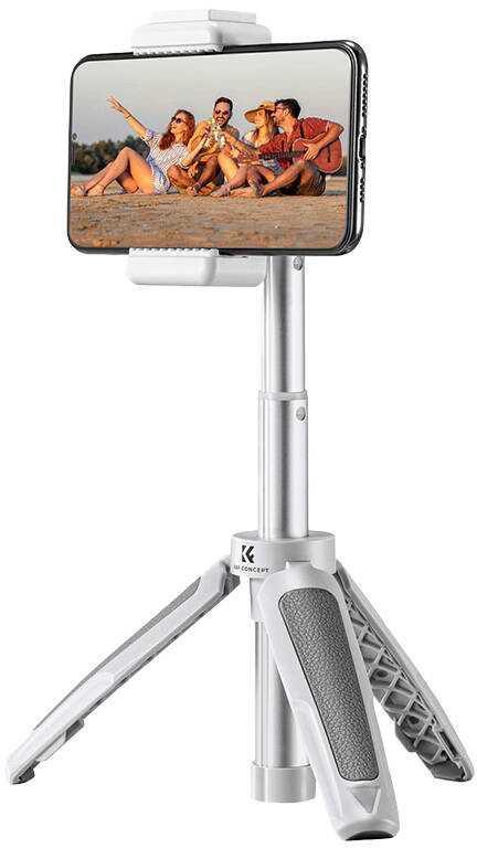 Stalinis trikojis K&F Concept MS02, 13.4-34 cm, su Bluetooth, baltas nuotrauka