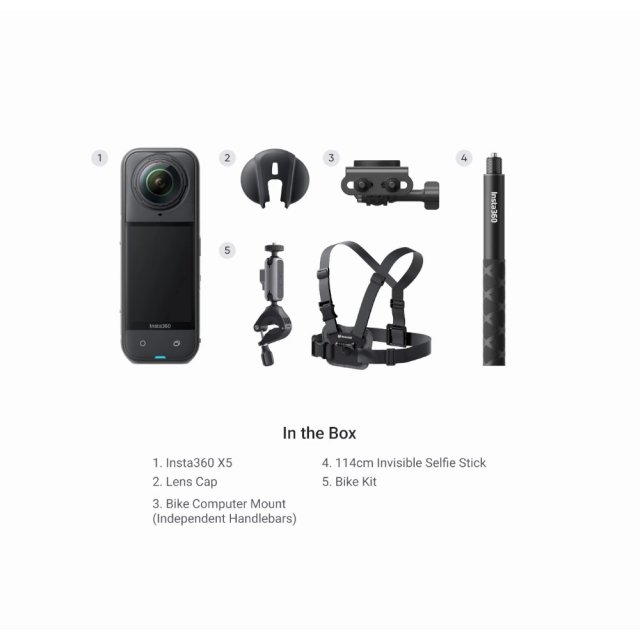 Insta360 X5 Cycling Bundle nuotrauka
