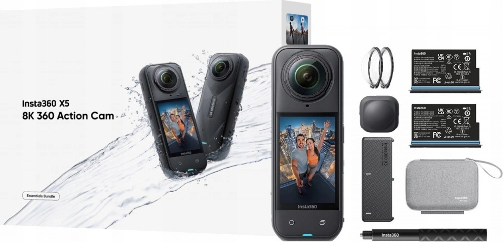 Insta360 X5 Essentials Bundle nuotrauka