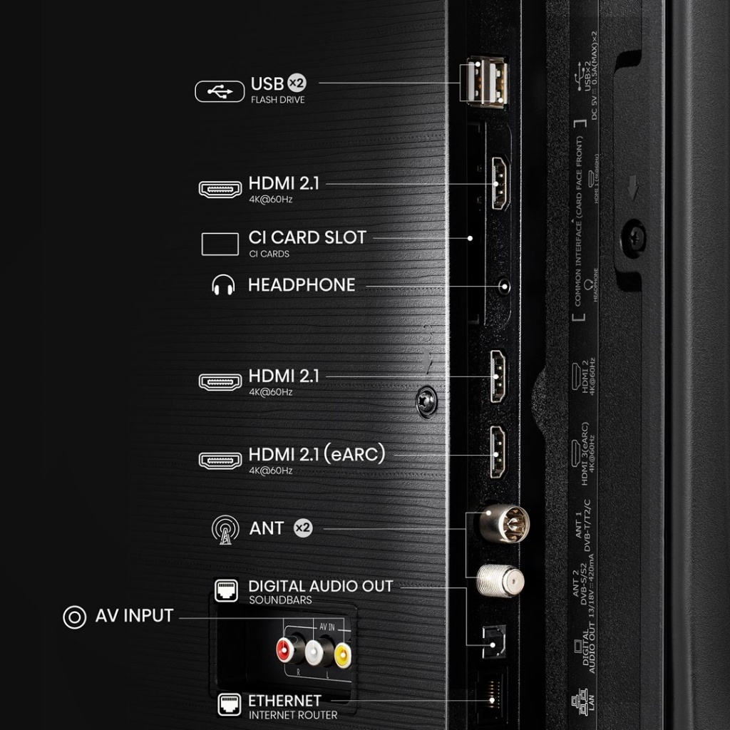 Televizorius Hisense 65E7NQ nuotrauka