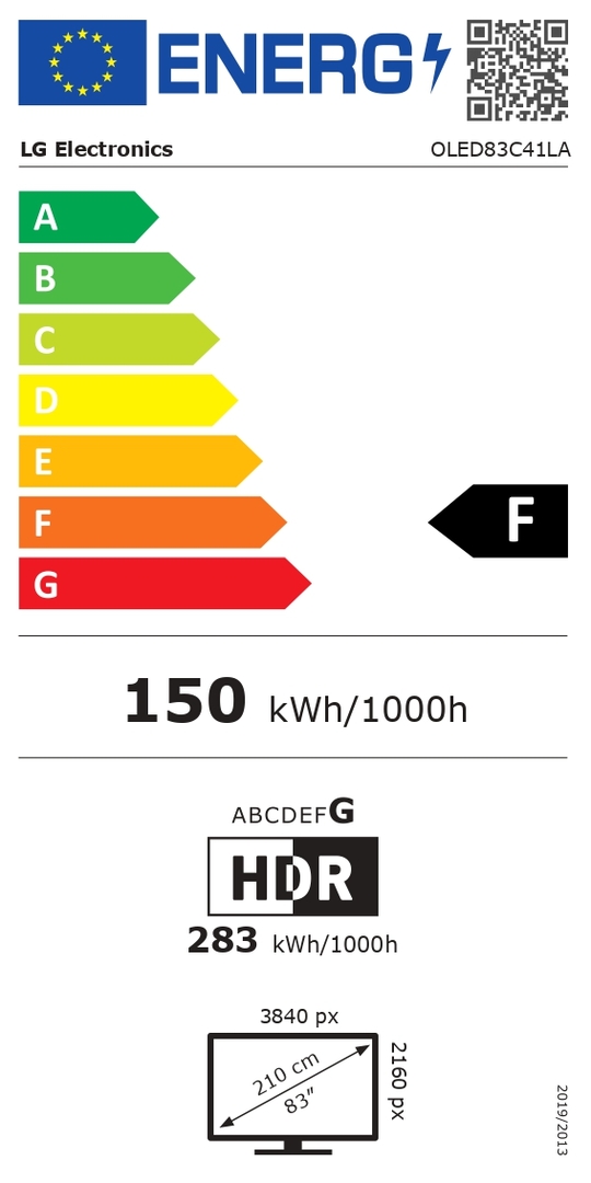 Televizorius LG OLED83C41LA nuotrauka
