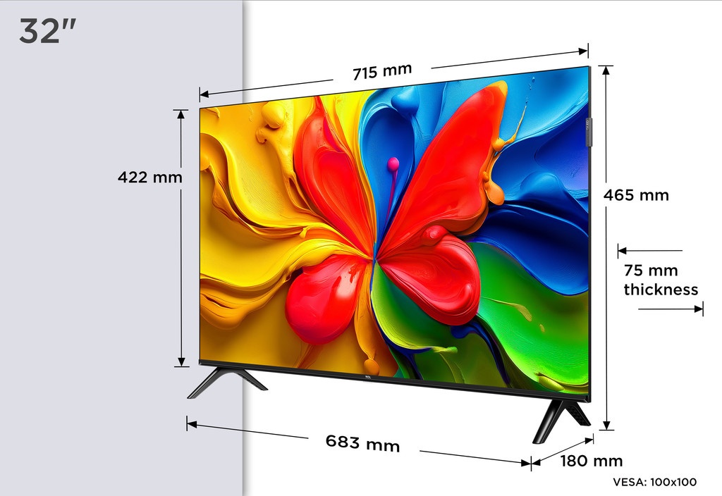 Televizorius TCL 32S4K nuotrauka