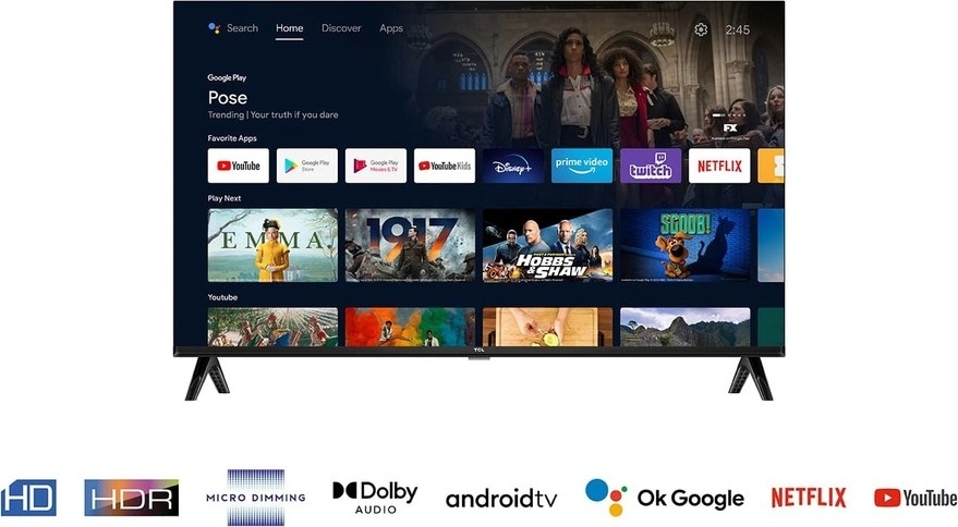Televizorius TCL 40S5400A nuotrauka