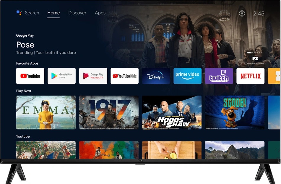 Televizorius TCL 40S5400A nuotrauka