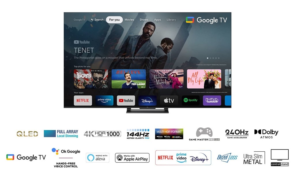 Televizorius TCL 55C745 nuotrauka