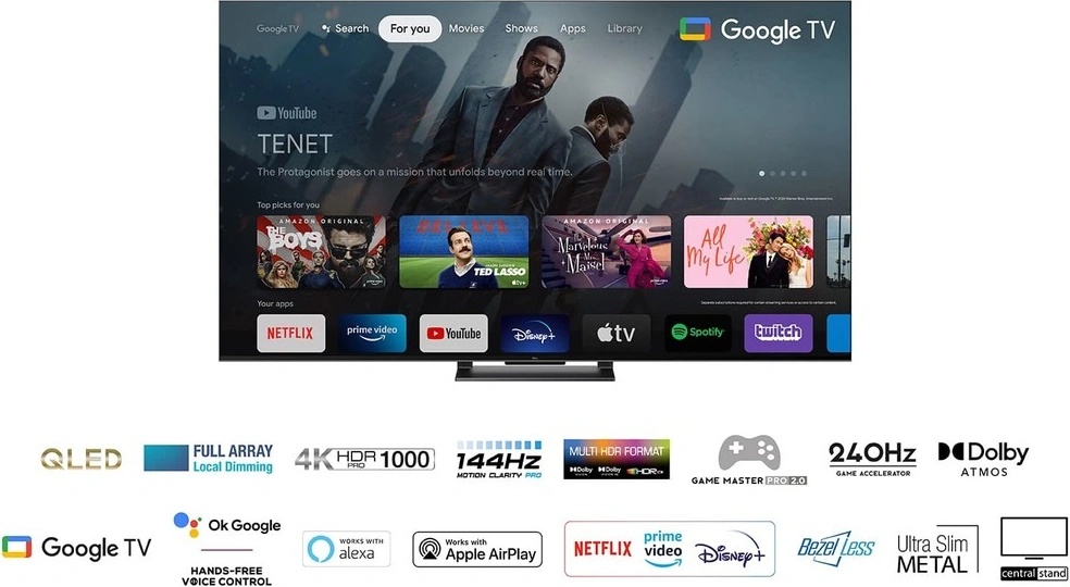 Televizorius TCL 75C745 nuotrauka