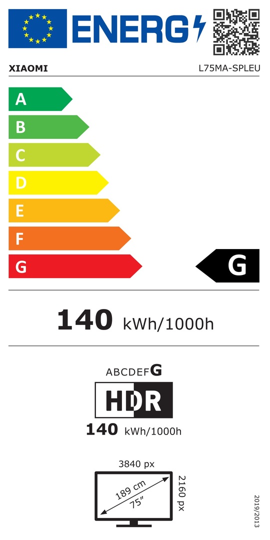 Televizorius Xiaomi S Mini LED 75 nuotrauka